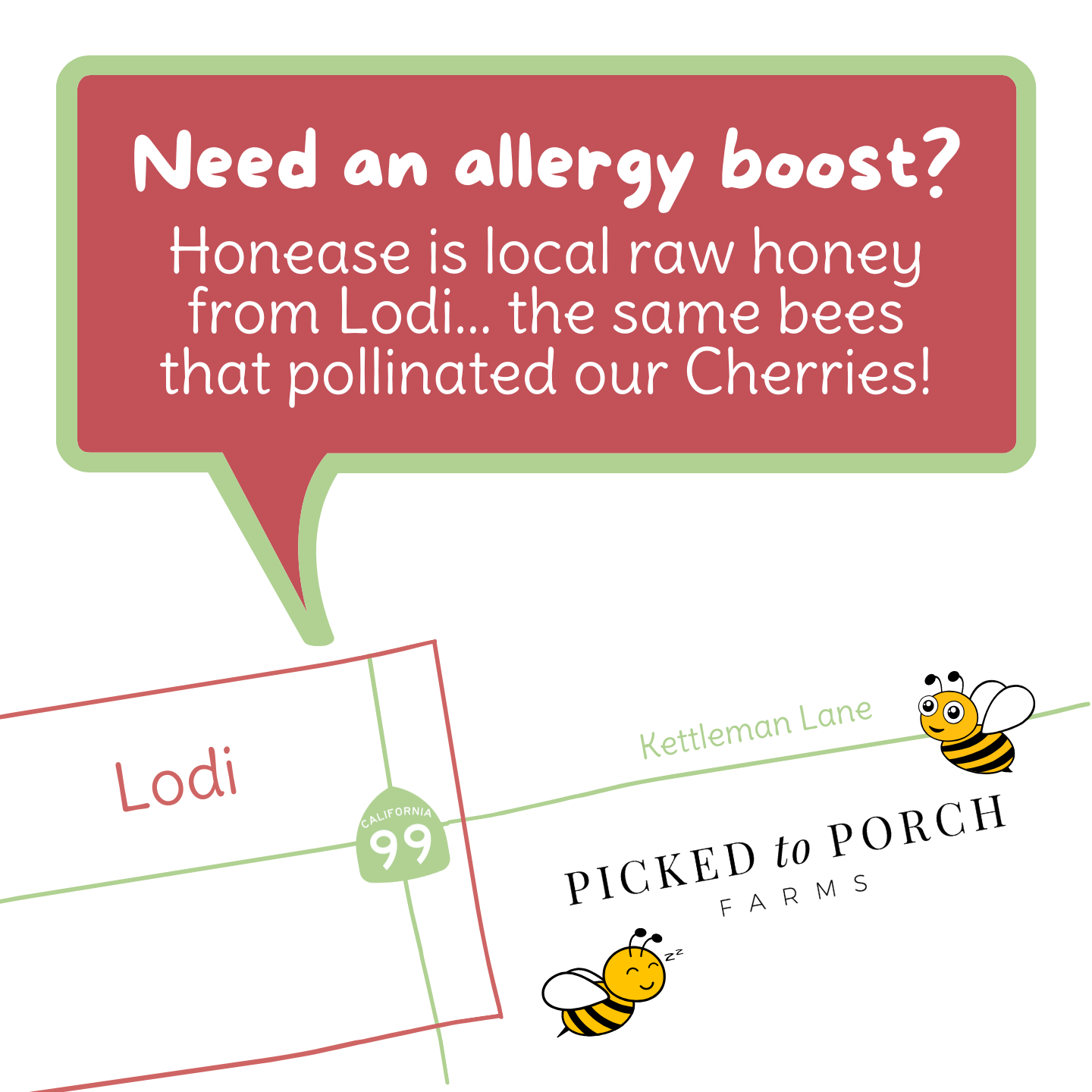 Honease - Lodi Raw Honey by Picked To Porch Farms