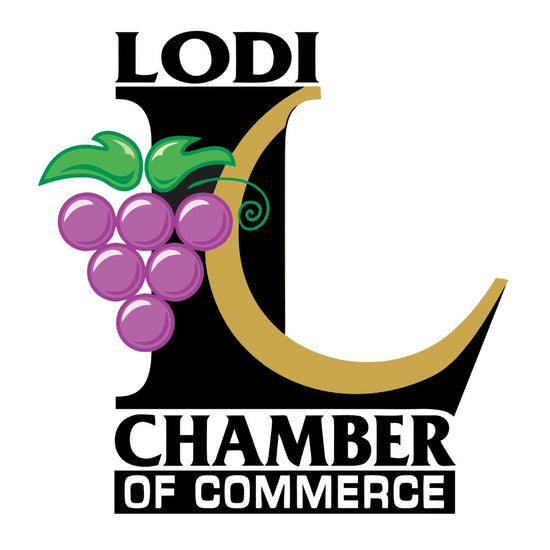 Logo for the Lodi Chamber of Commerce of Lodi, California
