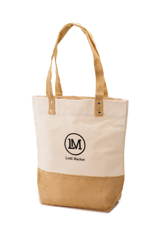 Lodi Market Everyday Tote Cotton + Jute